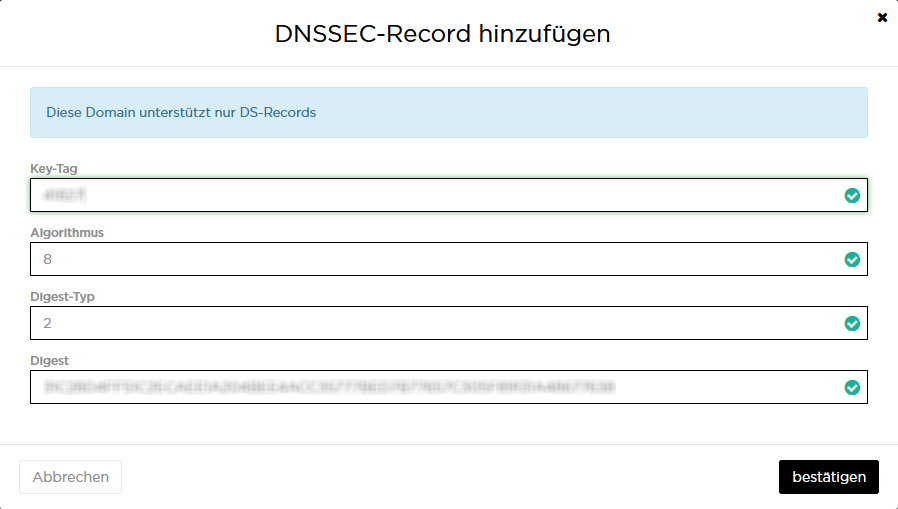 Add DNSSEC records